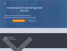 Tablet Screenshot of granbackup.com